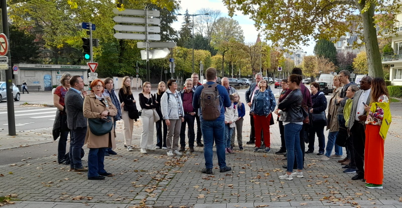 Bild der Gruppe vor dem Europarat