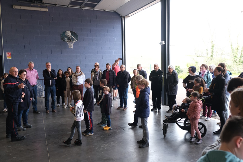 Photo de la visite aux pompiers