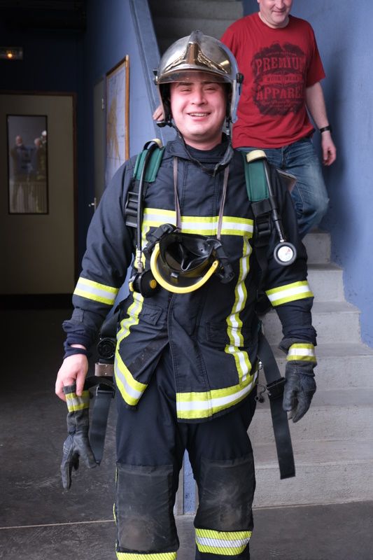 Photo de la visite aux pompiers